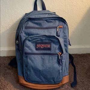 Jansport blue/brown backpack